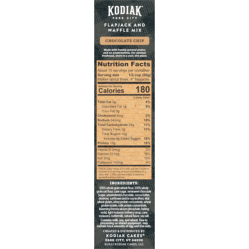 Kodiak Chocolate Chip Flapjack & Waffle Mix