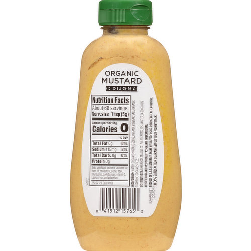 Sun Harvest Mustard, Organic, Dijon