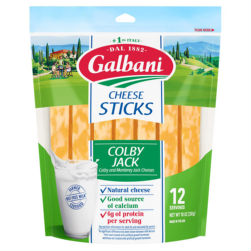 Galbani Cheese Sticks, Colby Jack