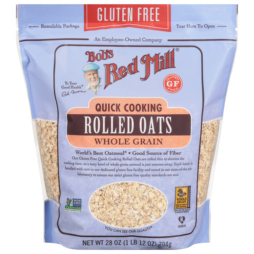 Bob's Red Mill Rolled Oats, Gluten Free, Quick Cooking