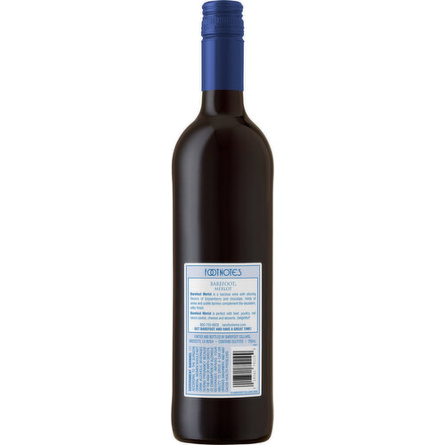 Barefoot Merlot Red Wine 750ml  