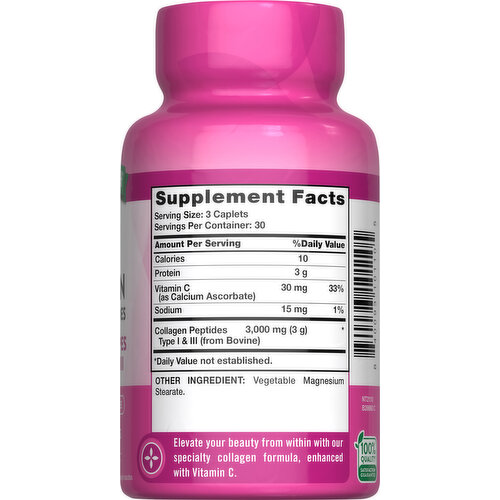 Nature's Truth Coated Caplets Pasture-Raised 3000 mg Ultra Collagen