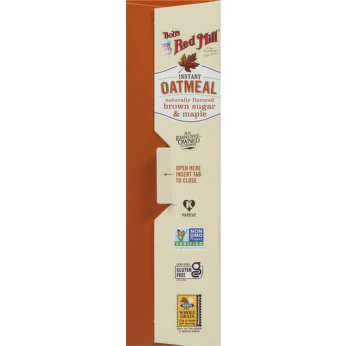Bob's Red Mill Oatmeal, Instant, Brown Sugar & Maple