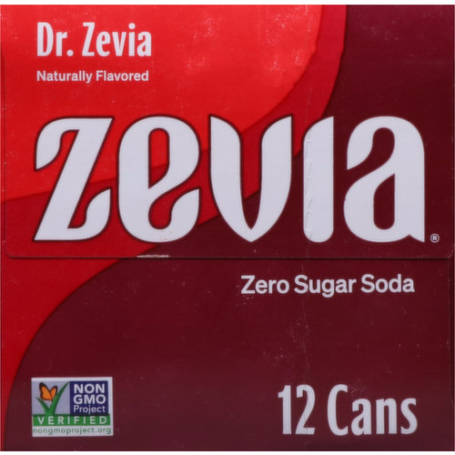 Zevia Soda, Zero Sugar, Dr. Zevia