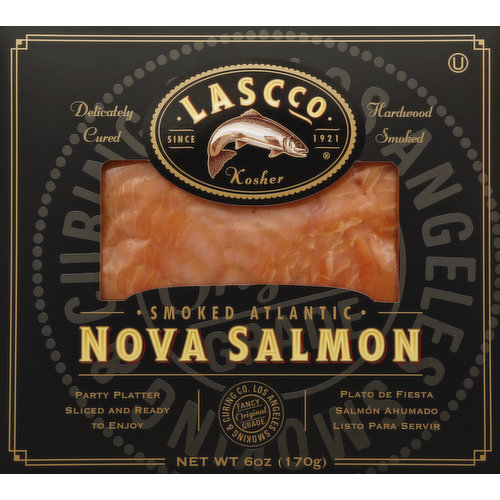 LASCCO Salmon, Nova, Smoked Atlantic