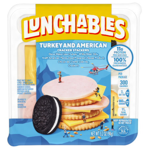 Lunchables Cracker Stackers, Turkey and American