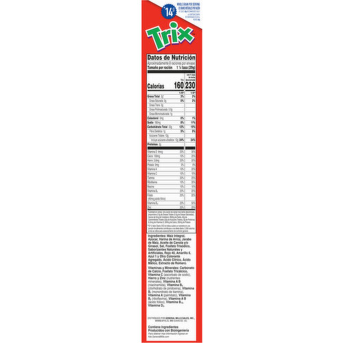 Trix 6 Fruity Shapes Corn Puffs