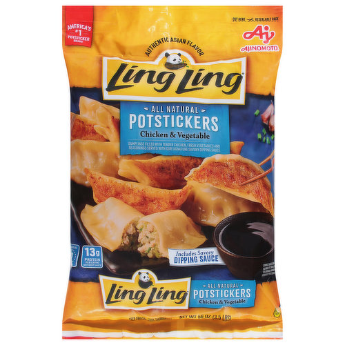 Ling Ling Potstickers, Chicken & Vegetable, All Natural