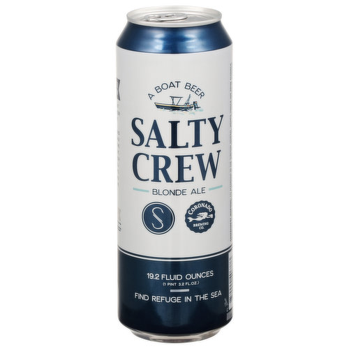 Coronado Brewing Co. Beer, Blonde Ale, Salty Crew