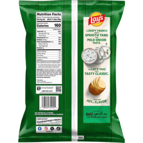 Lay's Sour Cream & Onion Flavored Party Size Potato Chips