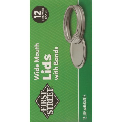 First Street Lids, Wide Mouth