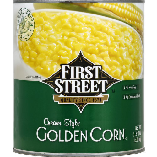 First Street Corn, Golden, Cream Style