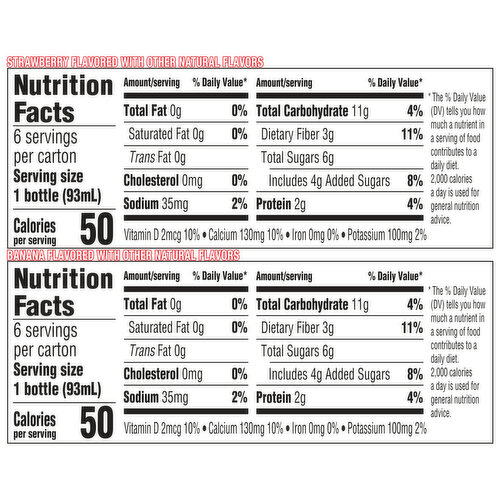 Danimals Strawberry & Banana Split Kids Low Fat Yogurt Smoothies