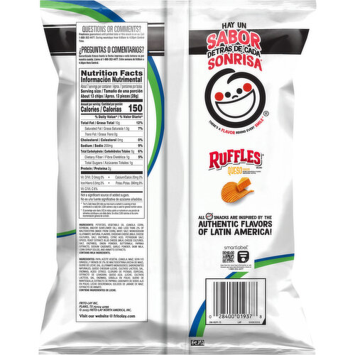 Ruffles Queso Cheese Potato Chips