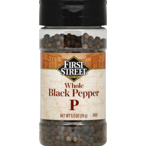 First Street Black Pepper, Whole