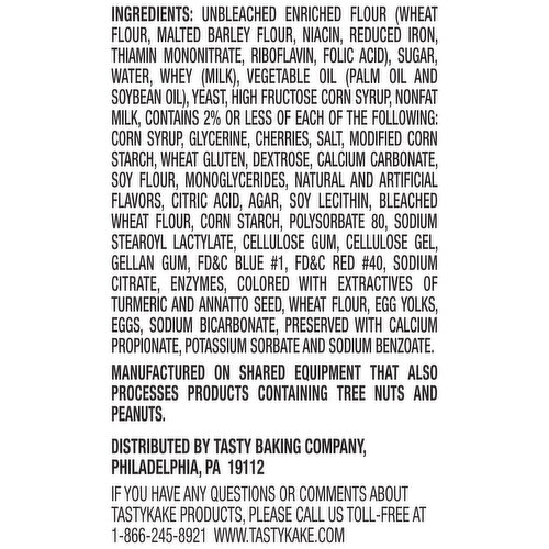 Tastykake Cherry Sweet Rolls