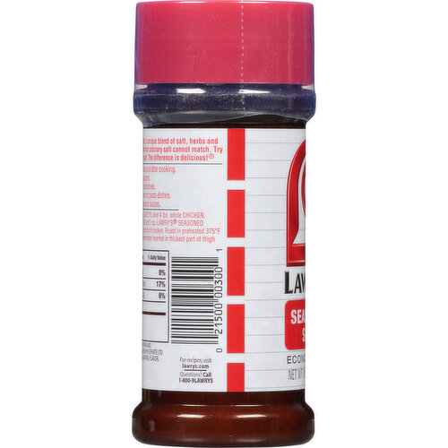 Lawry's Seasoned Salt, Economy Size