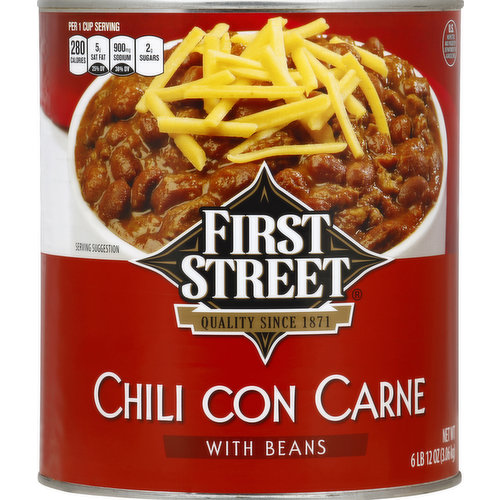 First Street Chili Con Carne, with Beans