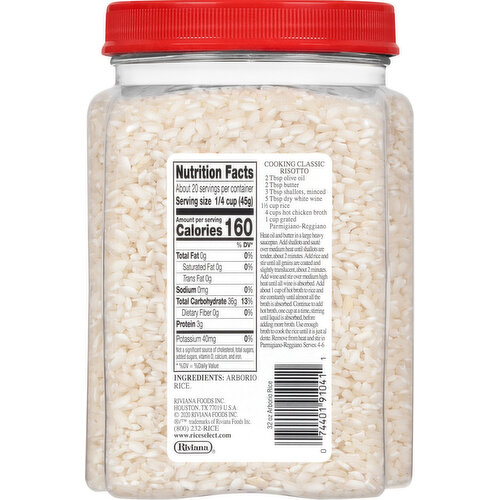 RiceSelect Rice, Arborio, Italian-Style
