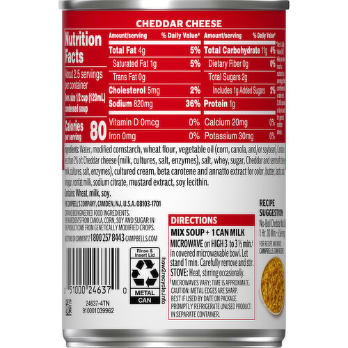 Campbell's Condensed Cheddar Cheese Soup