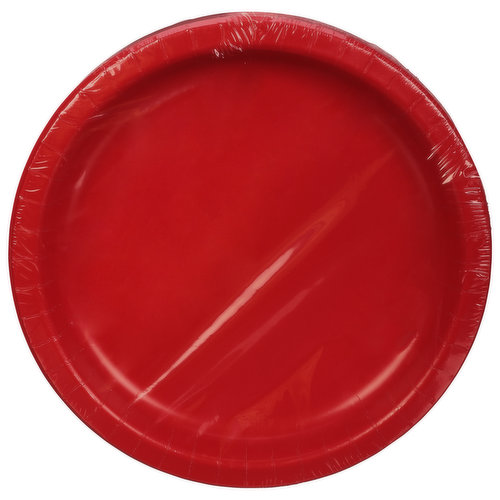 First Street Plates, Classic Red, 10 Inch