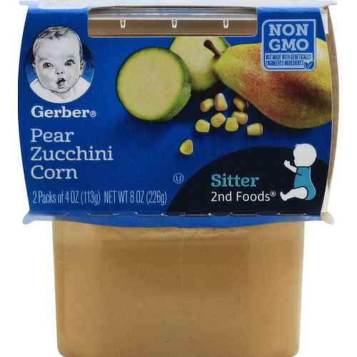 Gerber Pear Zucchini Corn, 2 Pack