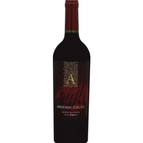 Apothic Red Blend, Smooth, Crush, California, 2016