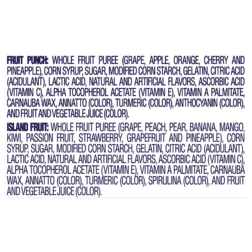 Welch's Fruit Punch/Island Fruits Fruit Snacks Family Size