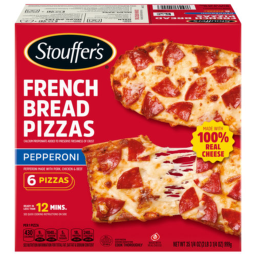 Stouffer's pizza bread,French Bread,Pepperoni