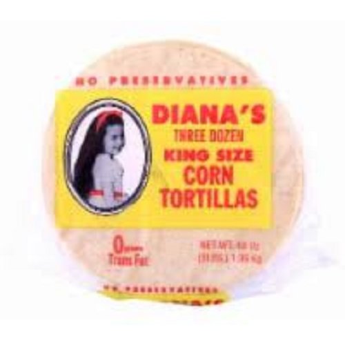 Dianas King Size Yellow Corn Tortilla 30 ct