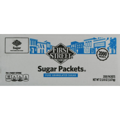 First Street Sugar Packets, Pure Granulated