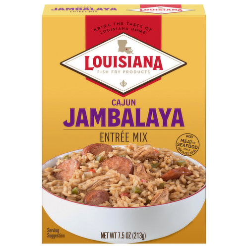 Louisiana Fish Fry Products Entree Mix, Jambalaya, Cajun