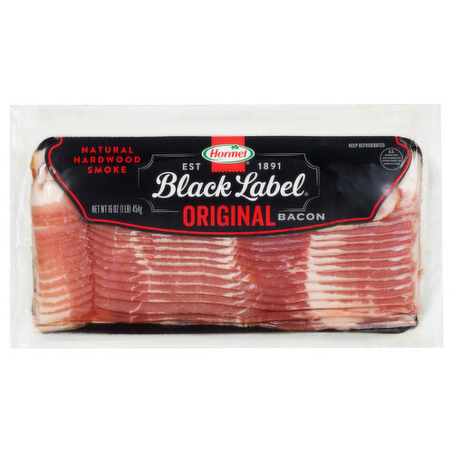 Hormel Bacon, Natural, Original, Hardwood Smoke