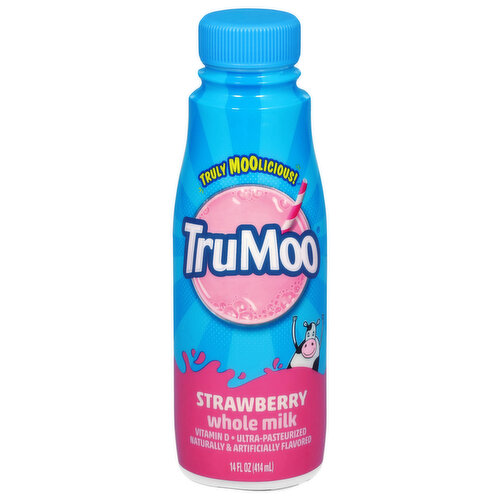 TruMoo Milk, Whole, Strawberry