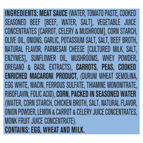 Gerber Toddler (12+ Months) Pasta Stars in Meat Sauce and a Side of Mixed Vegetables