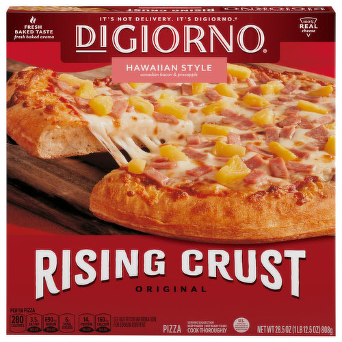 DiGiorno Pizza, Rising Crust, Hawaiian Style, Original