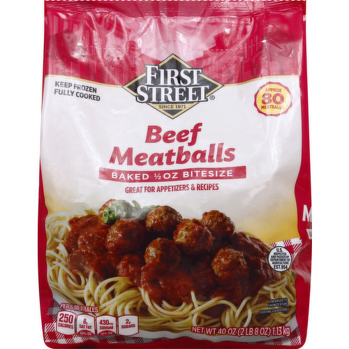 First Street Meatballs, Beef