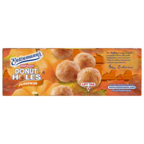 Entenmann's Pumpkin Donut Holes, 15 oz