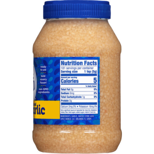 Spice World Garlic, Minced