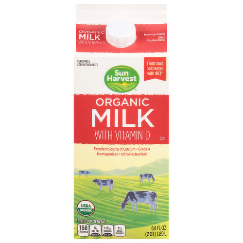 Sun Harvest Milk, Organic