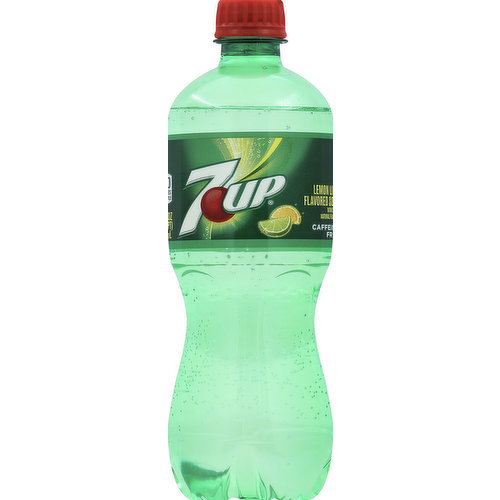 7UP Caffeine Free Lemon Lime Soda Pop, 1 L, Bottle 