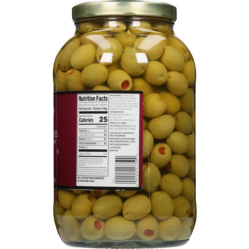 First Street Queen Olives, Pimento Stuffed, Premium