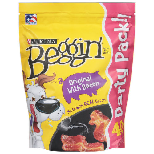 Beggin' Dog Treats, Original with Bacon, Party Pack