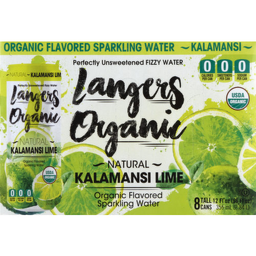 Langers Sparkling Water, Kalamansi Lime