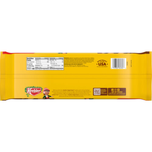 Keebler Cookies, Fudge Stripes, Family Size