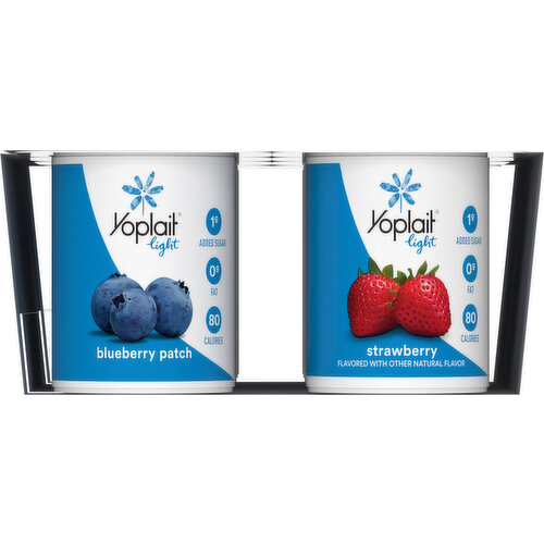 Yoplait Yogurt, Fat Free, Strawberry/Blueberry Patch