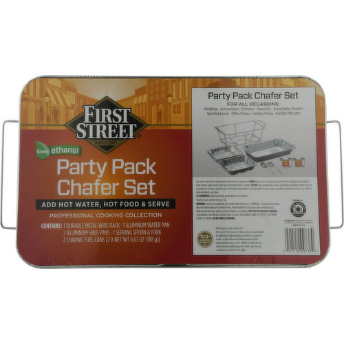 First Street Chafer Set, Party Pack