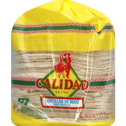 Calidad Tortillas, Corn