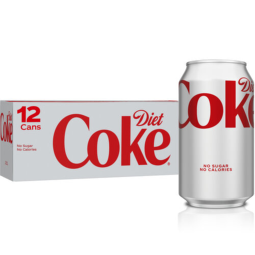 Diet Coke Soda Soft Drink, 12 fl oz, 12 Ct