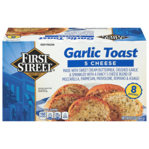 First Street Garlic Toast, 5 Cheese